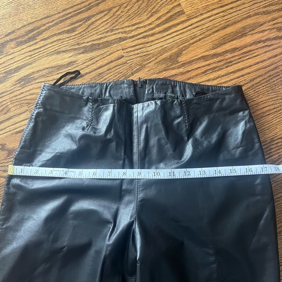 DANIER woman’s black lined leather pants. Straight leg. A+ condition. Size 4. - Picture 12 of 12